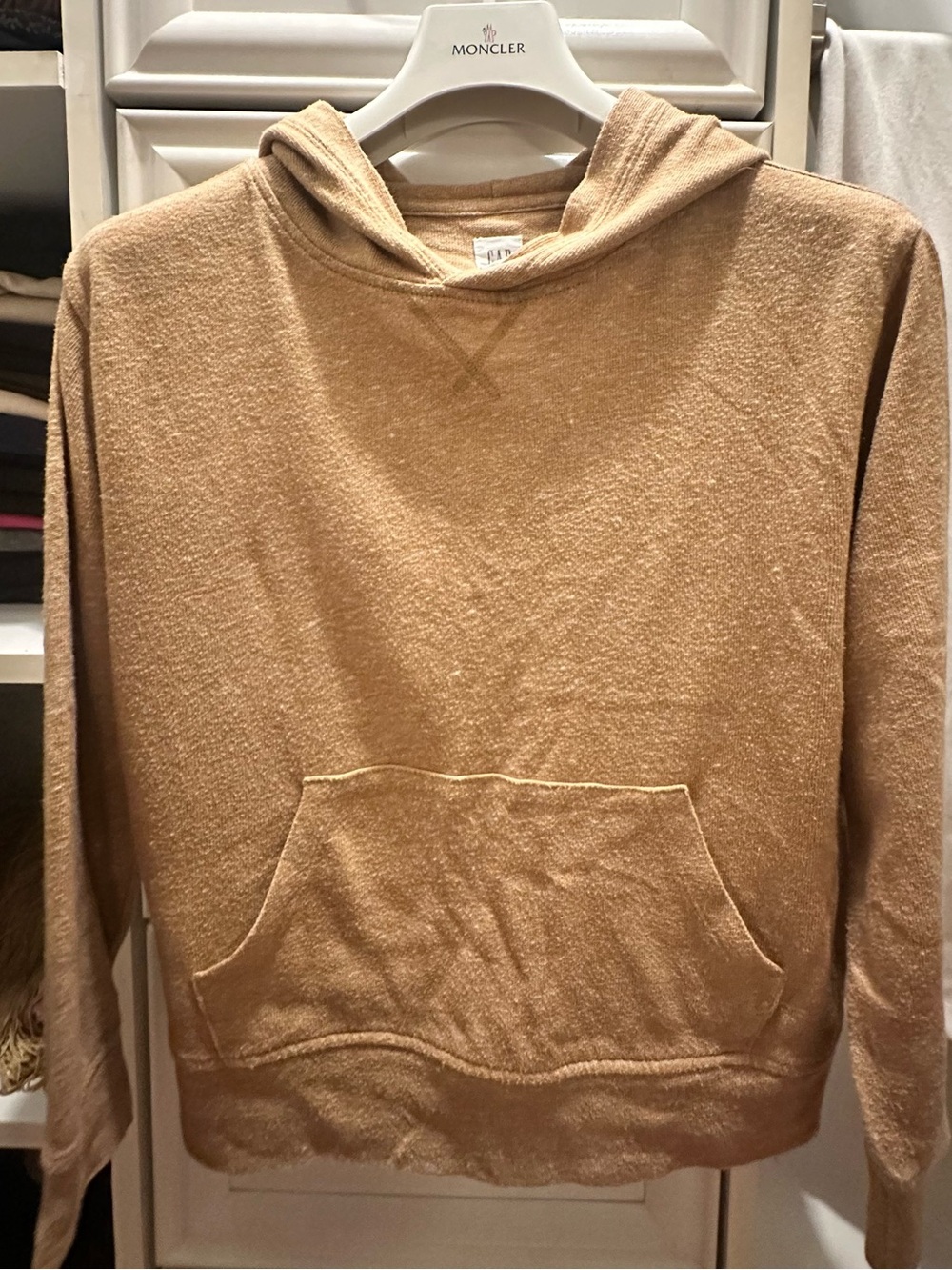 GAP Kids Tan Hooded Pullover Sweatshirt